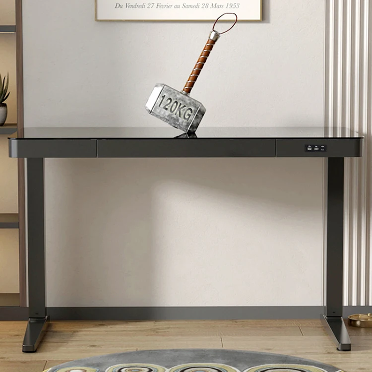 white black modern office wooden desk furniture executive director write table de bureau moderne electric height adjustable desk