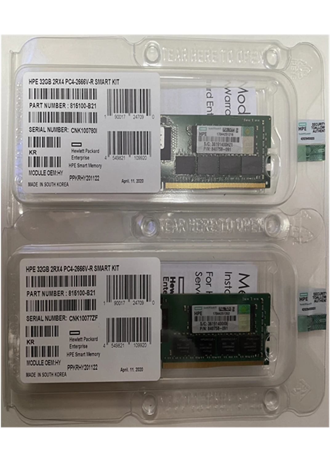 Сделано в Китае низкая цена умная 815100-B21 32GB/двухранговая x4 DDR4-2666 слот для карт памяти