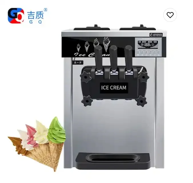 GQ-618CTB Ice Cream Machine three flavours Hot sales Supplier in Guangzhou from China Factory(CE certificate)