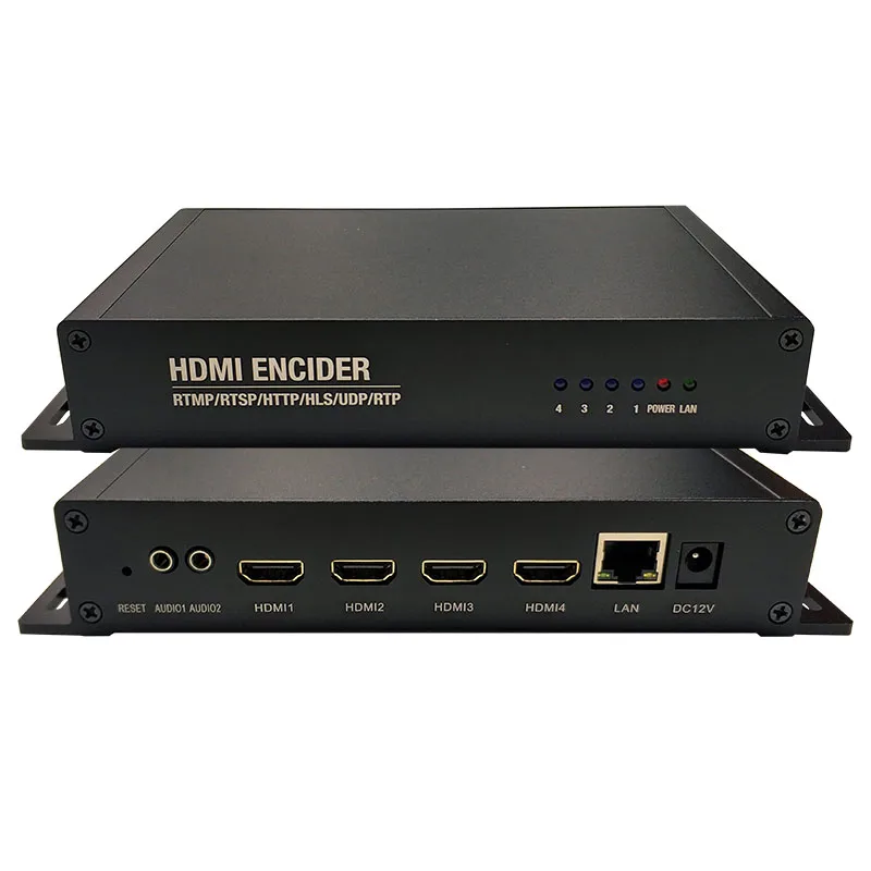 OTV-HE04AU 4-канальный HD MI IPTV Facebook Youtube прямая трансляция H.265 H.264 видео HDMI-совместимый RTSP SRT