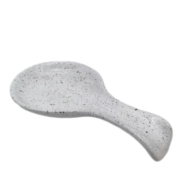 Full Decal Printing Ceramic European Style Kitchen Spoon Rest Holder for Sale