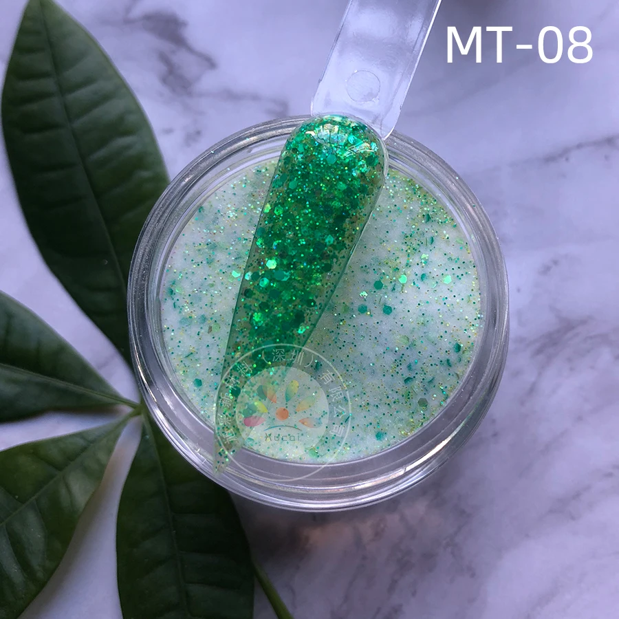 1KG MOQ New Seasonal Mixed Glitter Acrylic Dipping Powder Acrylic Glitter Powder