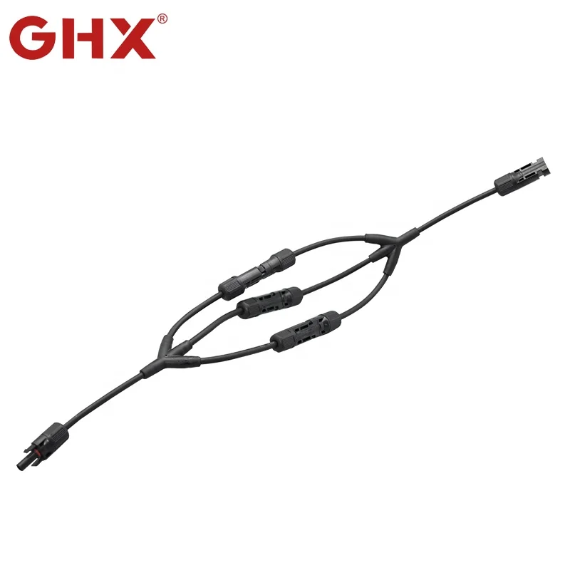 
IP67 waterproof 3 to 1 female and male DC solar pv branch Y4 connector 