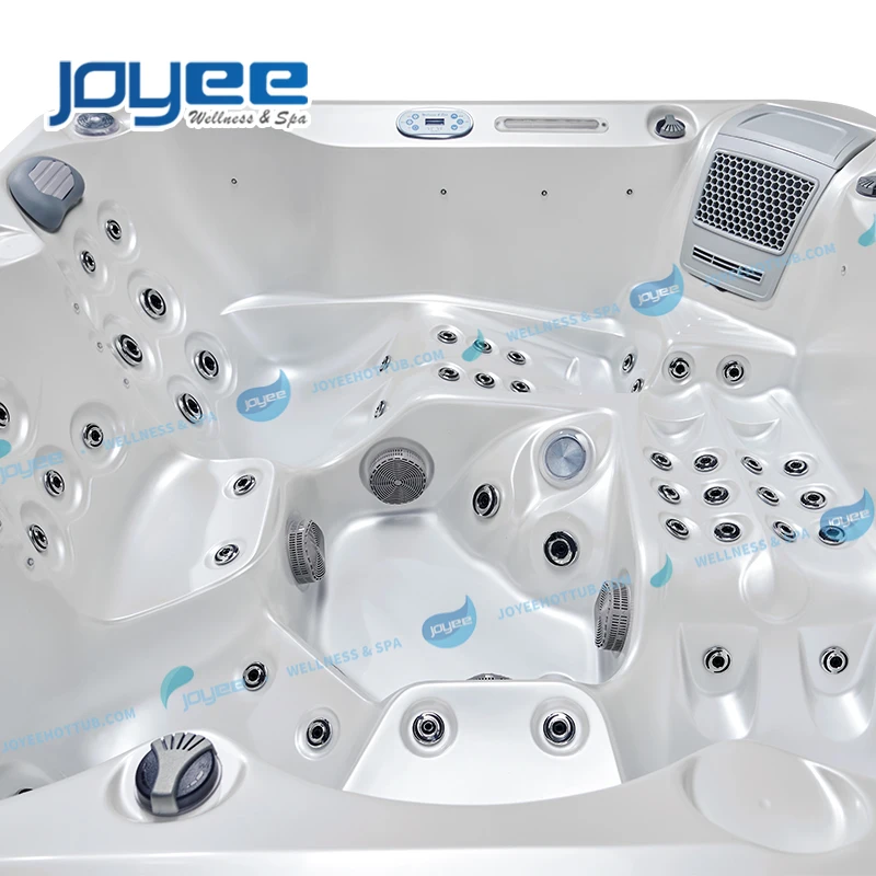 Лидер продаж музыкальный динамик JOYEE на 5 персон со светодиодной подсветкой функция спа для плавания спа-ванны уличная гидромассажная