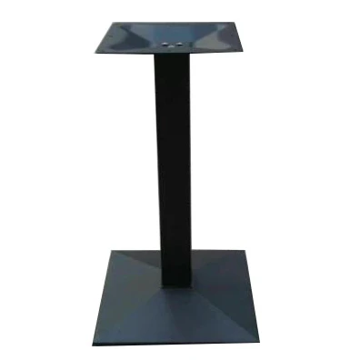 40x40 Black plate table base for dining