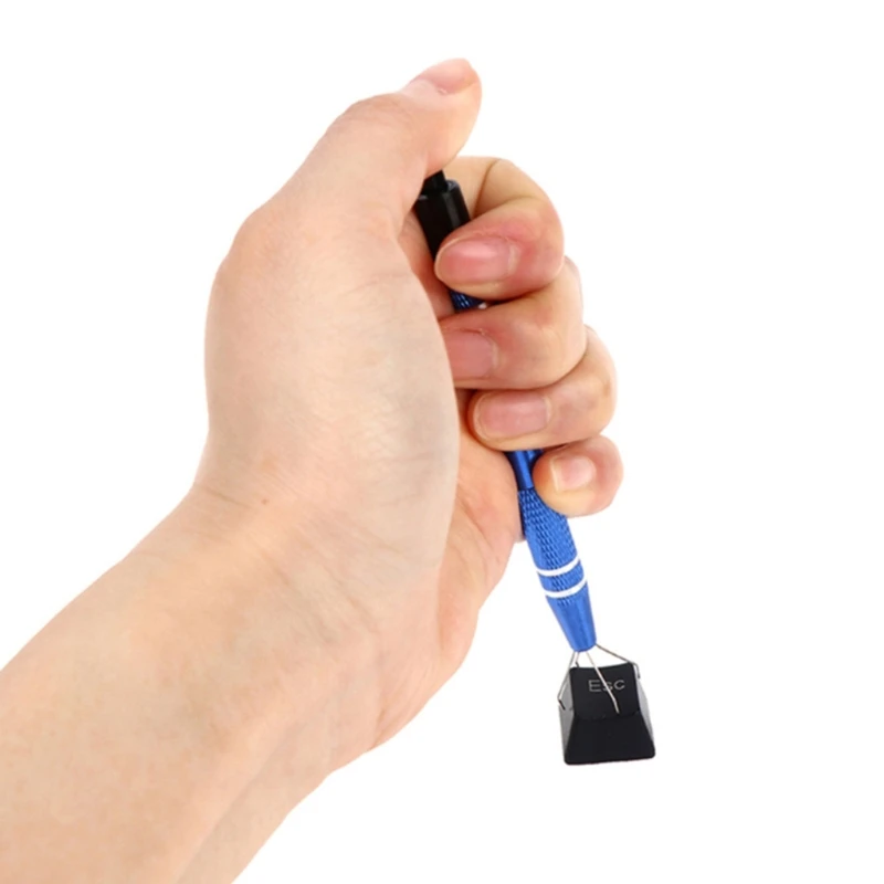 4 in 1 Mechanical Keyboard Tweezers Lube Brush Switch Puller Stem Picker Holder IC Claw Tools Set