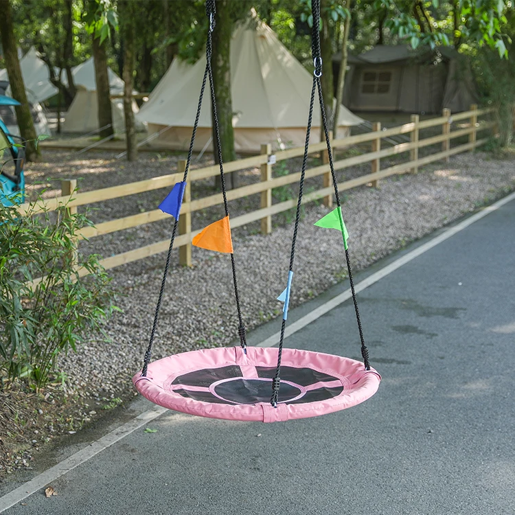 ZOSHINE Factory Wholesale Waterproof Round Colorful Rainbow Swing Customized Garden Swing