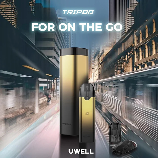 
Wholesale Custom Logo 1000mAh Uwell Tripod PCC 370mAh Pod Kit Pod System Uwell 