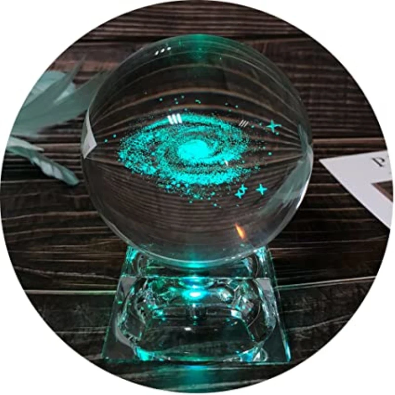 Projector 3D Stereoscopic Image Night Light Crystal Ball Music Box Luminous Crystal Poke Ball Rotate Animation Figures