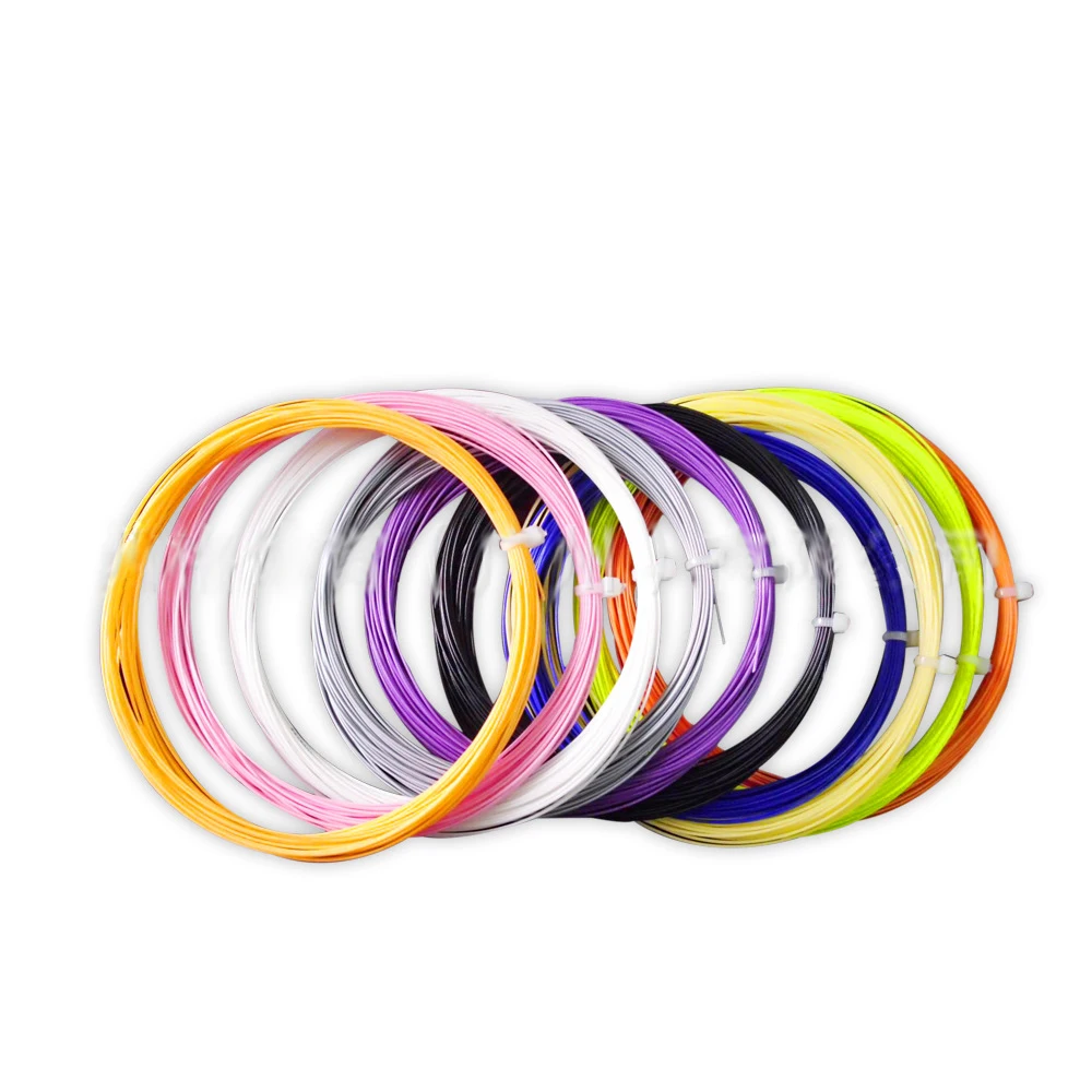 Bulk Wholesale Badminton Racket String High Flexibility Training Nylon Racquet String Line Badminton Repair Accessory