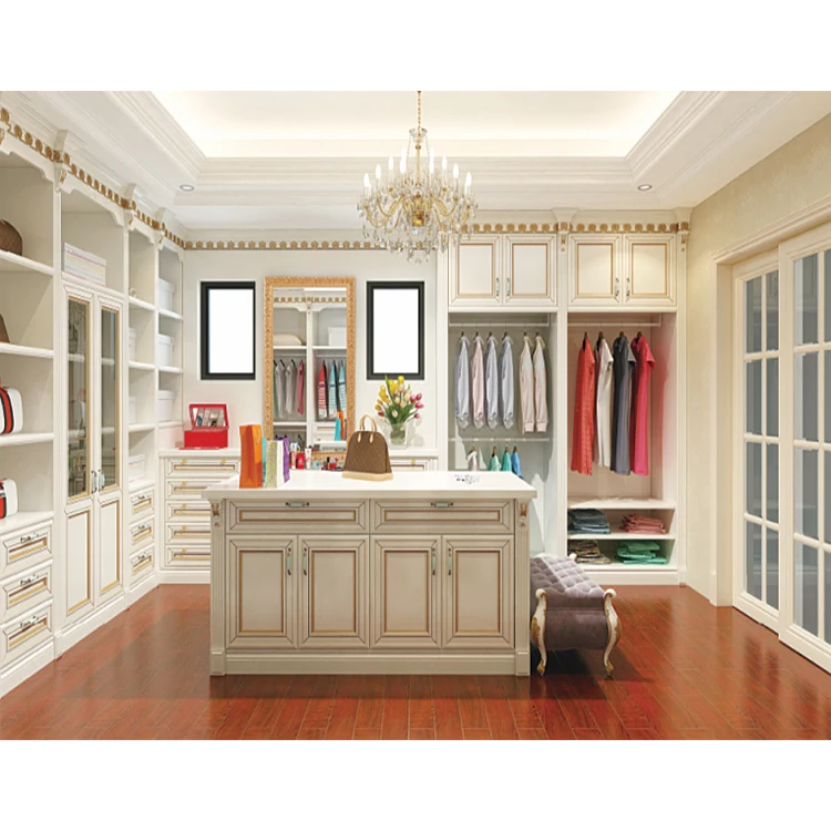 Classic french style solid wooden armoire wardrobes furniture luxury royal antique ivory white bedroom mdf wood wardrobe sets