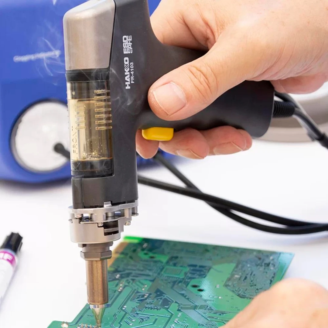 HAKKO Original FR702 4-in-1 Rework System Soldering Iron and Hot-Air SMD Digital Desoldering Station