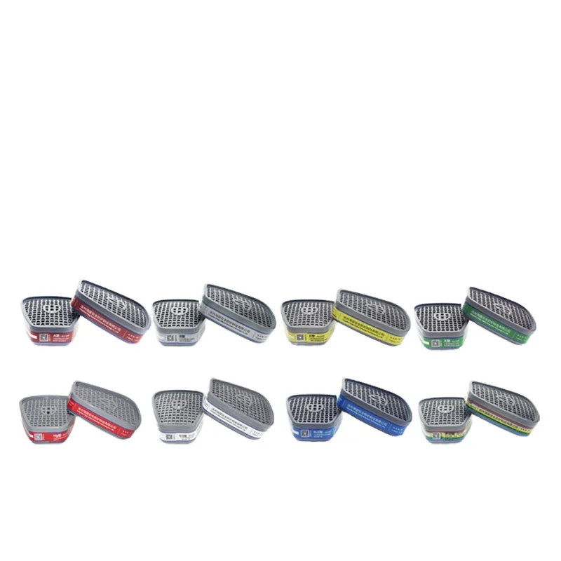 Защита органического газа уровня 1-го коробка с ядовитым фильтром защитный кокосовый корпус активированный уголь фильтр защитой от