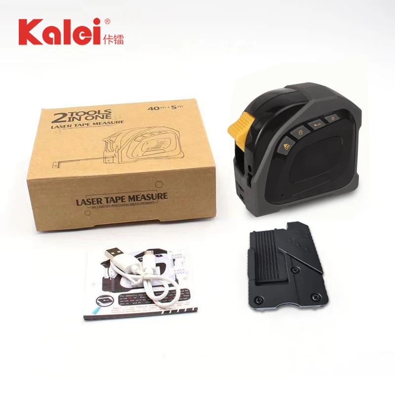 2-in-1 40m/50m Function Digital Laser Measuring Tape Tool Meter Laser Measurement