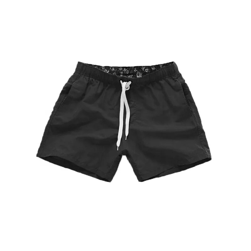  Factory Cheap Price Men Solid Color Beachwear Shorts Wholesale Trunk Swimming With Custom Logo