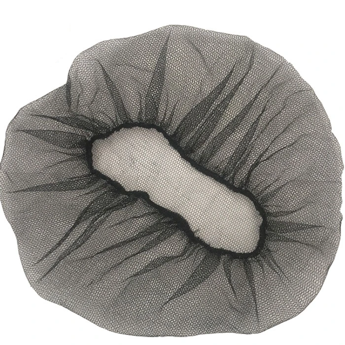 Одноразовые мягкие тяжелые нетканые белые черные нейлоновые сетчатые сетки для волос ручной работы нейлоновая сетка головной убор Крышка