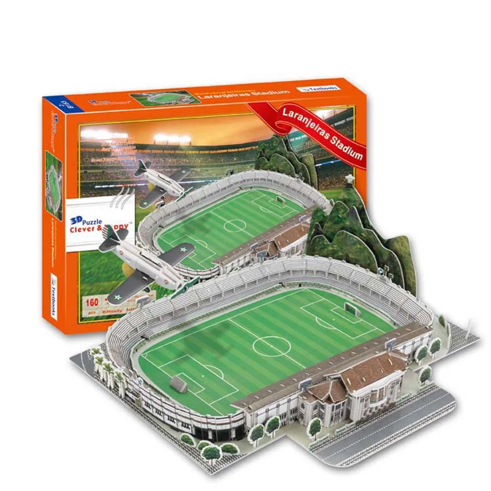 Laranjeiras Stadium Model 3D Football Stadium Scale Model With 160 PCS
