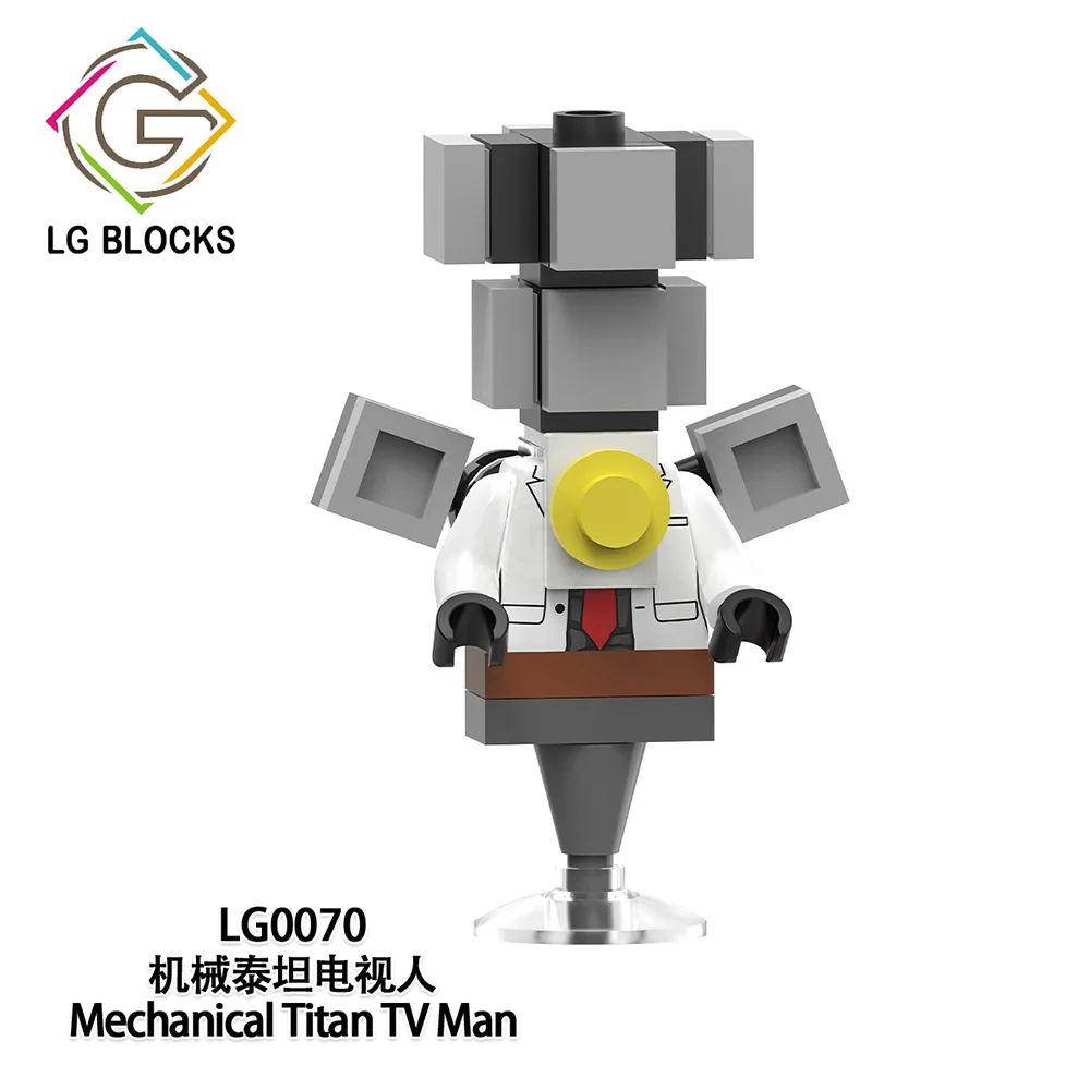 LG1010 Skibidi Toilet Titan Mini Figures YouTube Animation Figure Mini Block Set Assembled Toy Small Particle Building Block Toy