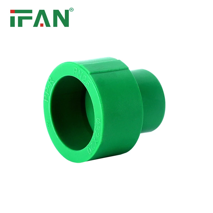IFAN Factory Direct Sale PPR Green Reducer Socket 20-110mm PN25 PPR Fittings