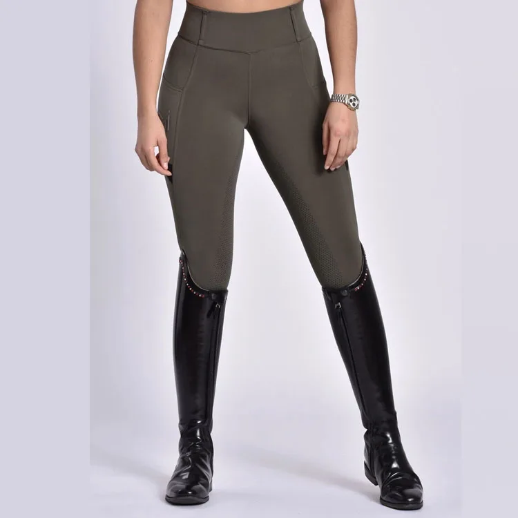 Wholesales OEM Silicone Women Horse Riding Leggings Breeches Equestrian Jodhpurs