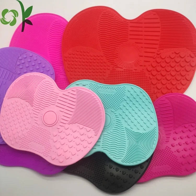  Силиконовый коврик OKSILICONE для чистки кистей макияжа 2 набора косметических портативный инструмент