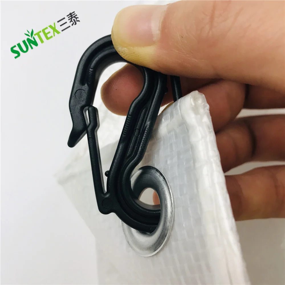 Plastic Snap Hook Double S Hooks,Clips To Connect Woven Net On the Wire,UV Resistant S Hooks for Cherry Cover Connector