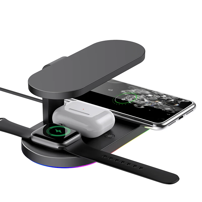 4 in 1 fast charger multi function wireless charger with UV lamp