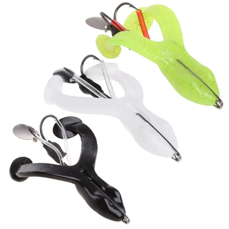 Wholesale 9g 13g 17g Fishing Soft Plastic Fishing Lures Soft Frog Lure Top Water Soft Plastic Frog Bait