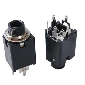 6.35MM Headphone Jack PJ612A Audio Mixer Microphone 6.5MM 3Pin 5Pin 6.35 Audio Socket