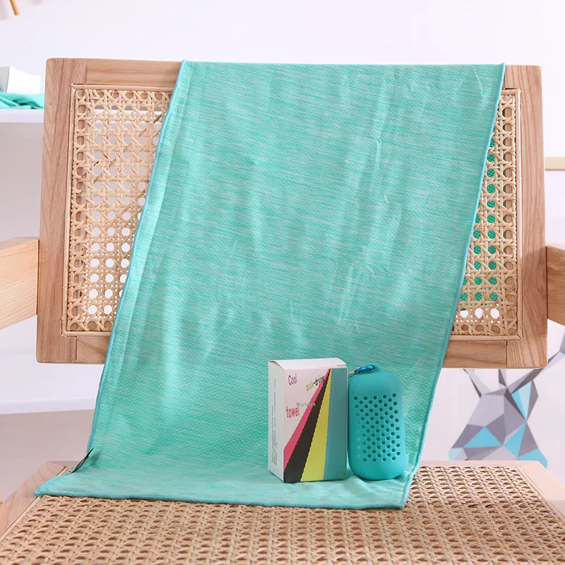 Instant Cooling Yoga Sports Outdoor Gym Towels Sweat Absorbing And Quick-Drying Printed Custom Gym Towel