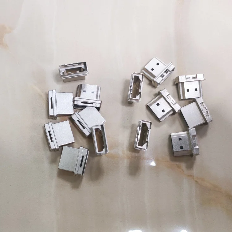 Изготовленный на заказ цинковый сплав литой компьютер USB разъем корпус электронный металлический
