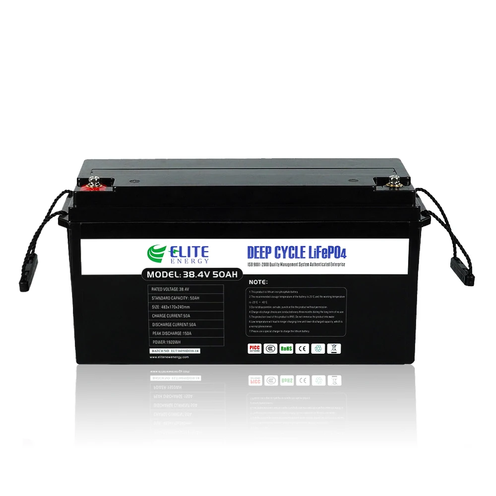 Elite Rechargeable 36V 50Ah 100Ah LiFePO4 Battery Lithium Energy Storage Battery Li-ion Solar Battery for ESS