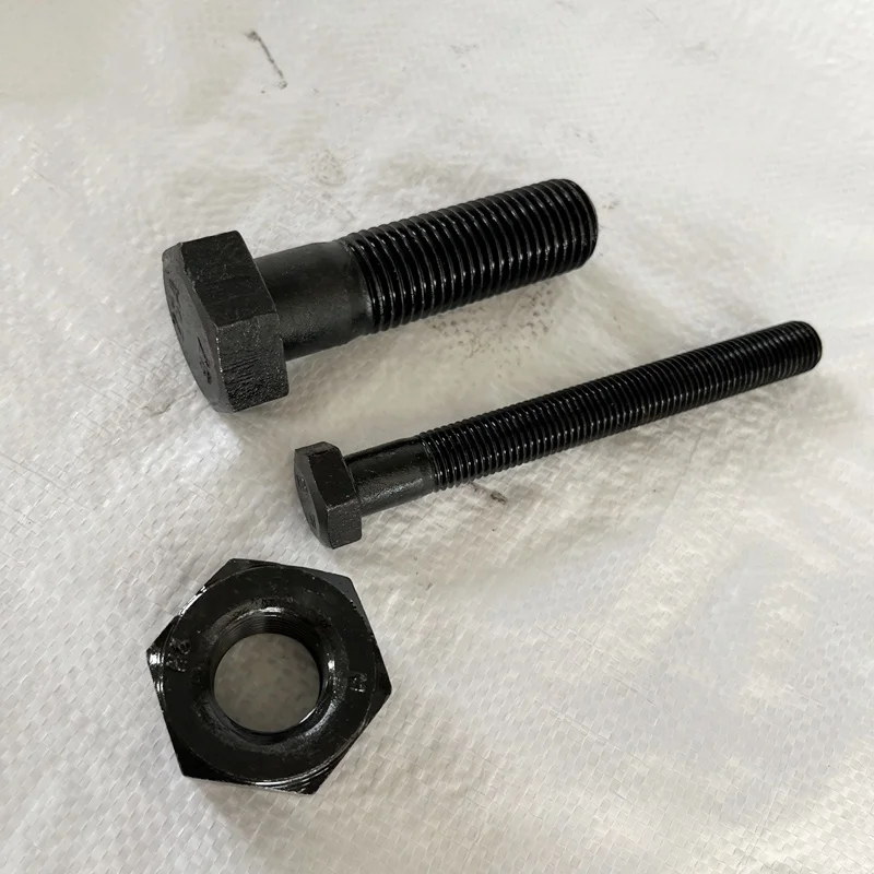 ANSI4140 ASTM A193 B7 A194 Gr.2H/ Gr.2HM Black Oxided Stud Bolt Hex Bolt Nut Studbolt Washer