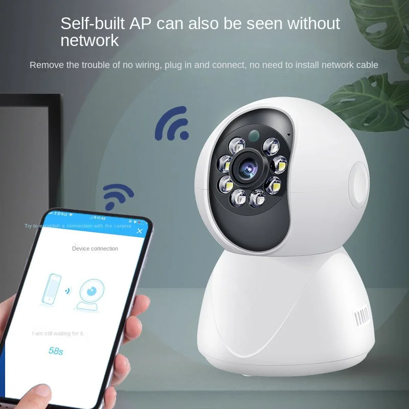 Indoor 300w pixel surveillance camera mobile phone remote network dome camera wireless household video camera cross-border
