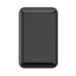 Custom Logo slim small Phone Power Banks Magnetic Wireless Charger Mini Portable Power Bank 5000mah