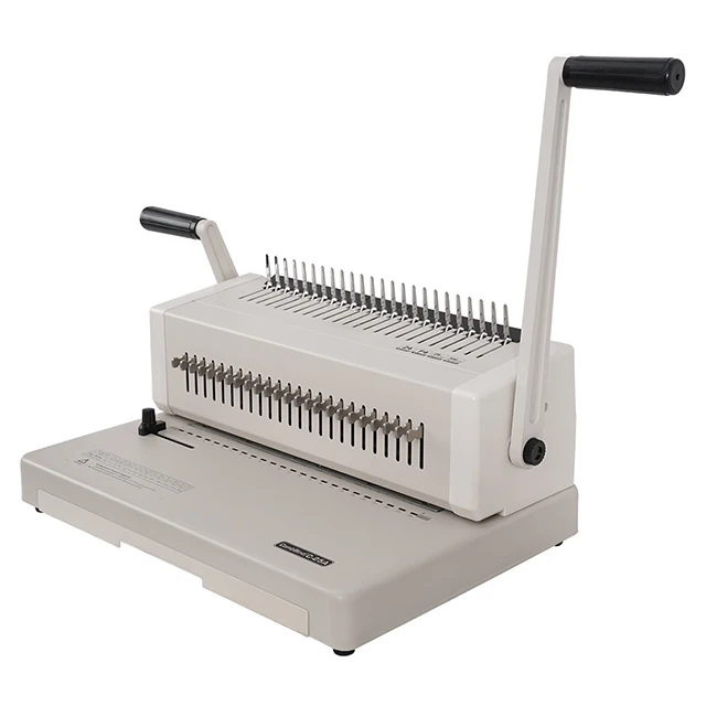 C25A Custom Office Desktop Binding Machine 450 Sheets Max Punching 25 Sheets Manual Book Comb Binding for Manual Binding Tasks