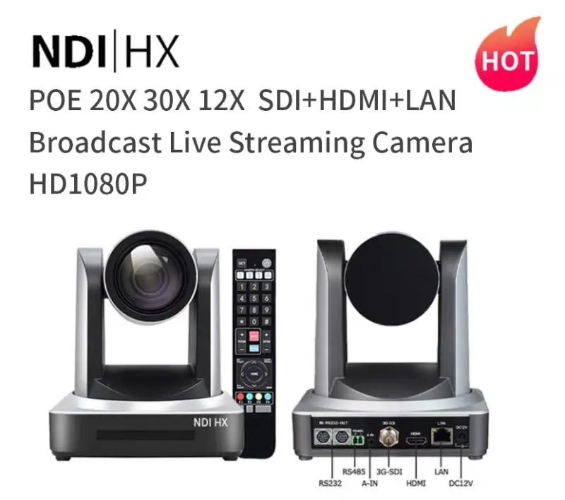 Y20B Горячая vMix OBS onvif церковная трансляция NDI POE SDI IP 20X оптический зум PTZ камера H DM I LAN RJ45 2K Конференц-зал