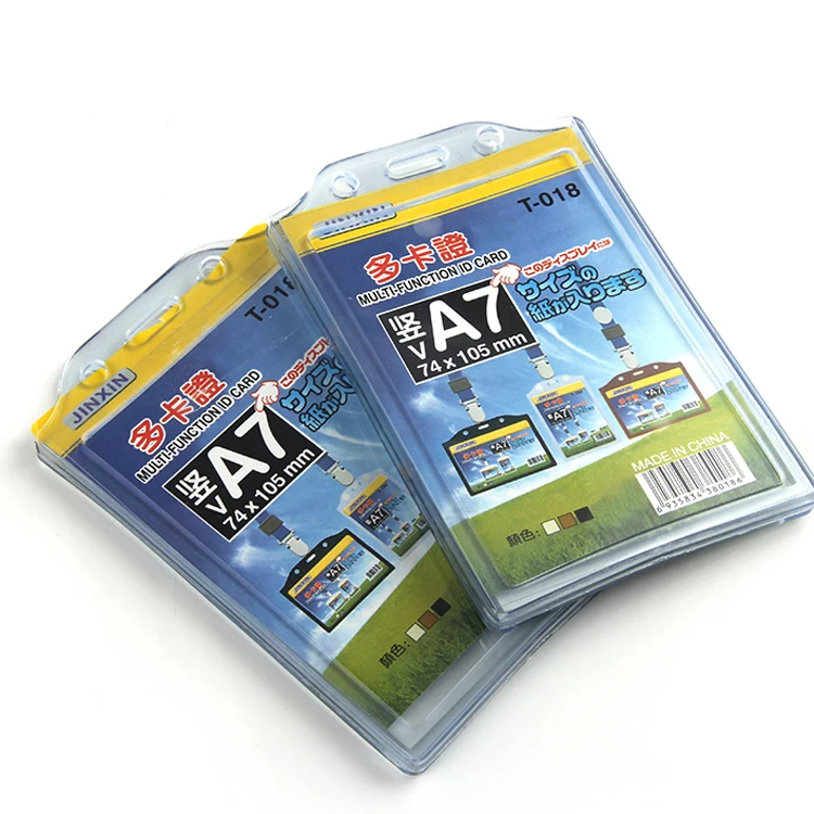 Hot Sale Clear Soft Plastic Id Card Holder