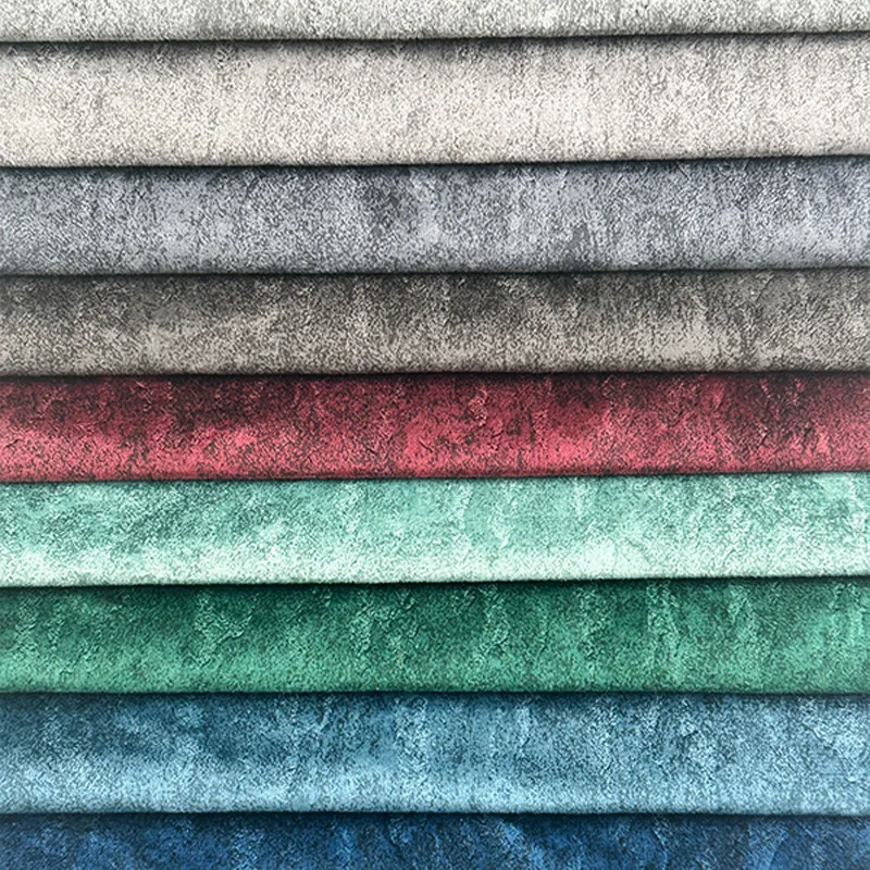 Wejoy new embossed pattern printed sofa fabric velvet fabric for furniture