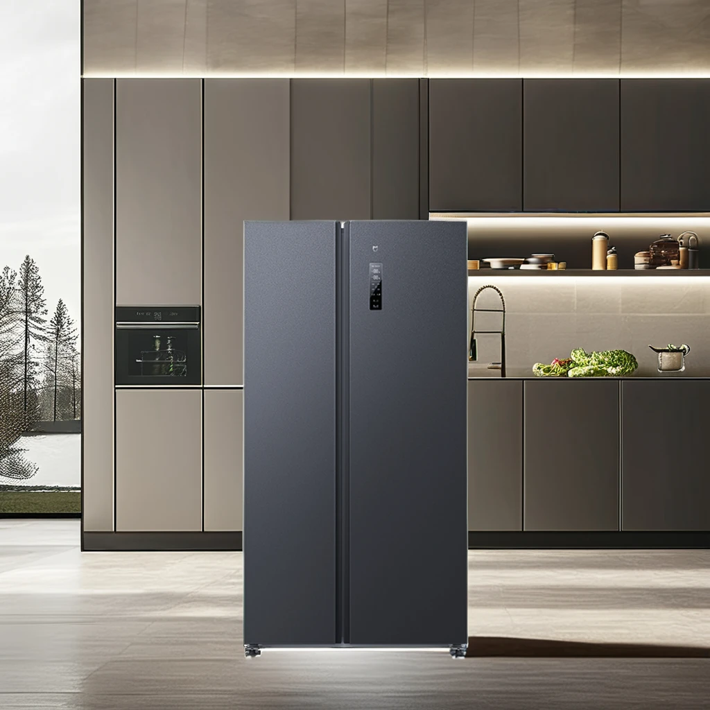 Originalforxiaomimijia Electric Double-door 536L Side-by-side Refrigerator 36 Decibels Hotel & Household Use Runs 220V Grade 1