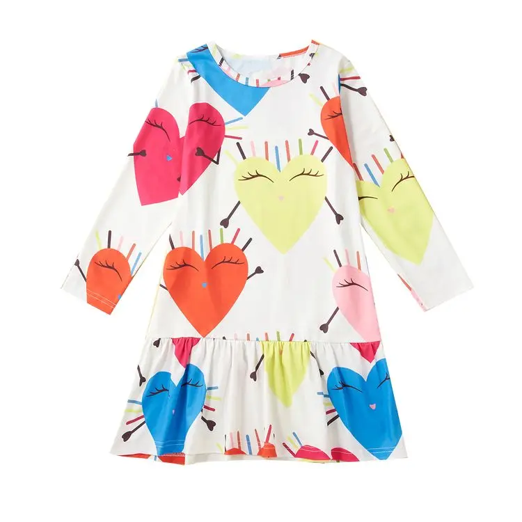 New Arrival 4-12 Year Old Beautiful Dresses 100% Polyester Material Baby Girls Dresses For Summer Wear