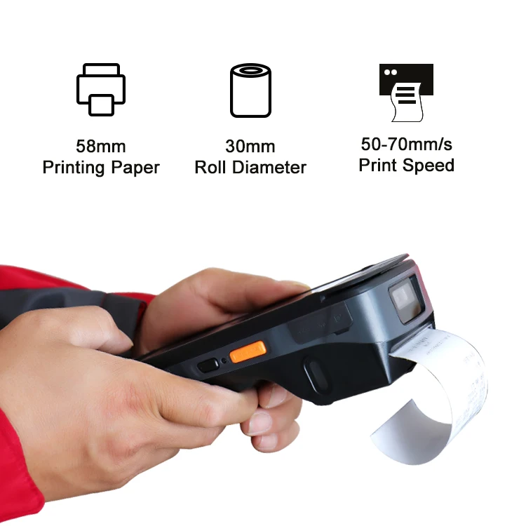 Urovo i9000s Portable pos terminal Handheld Android NFC pos machine with 2D barcode scanner