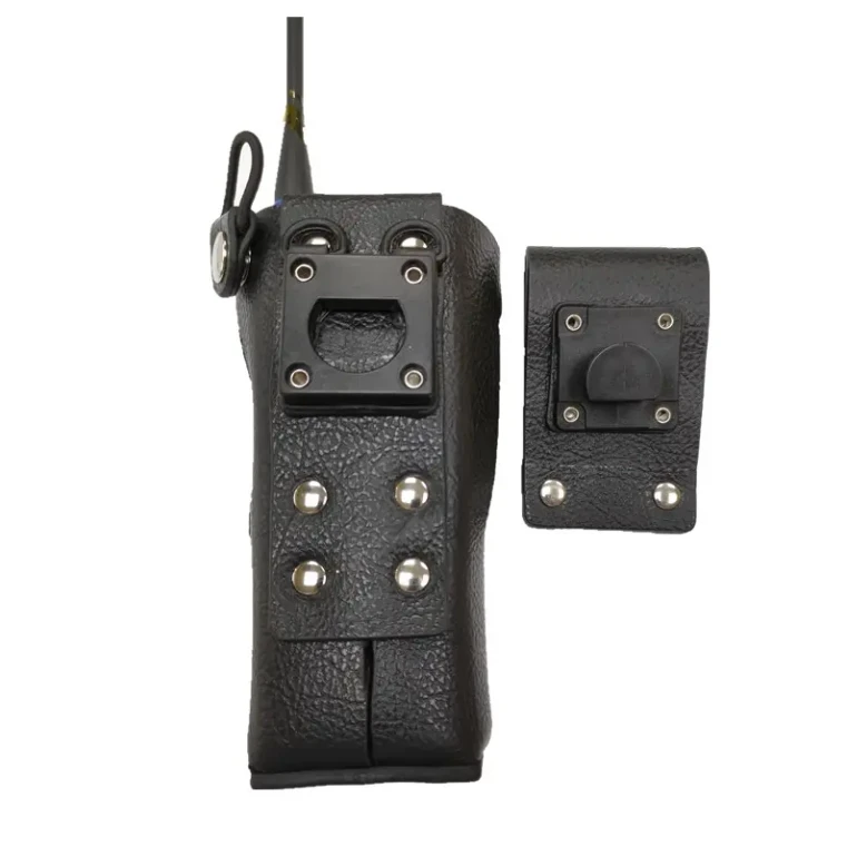 Оптовая продажа PT-850EX walkie talkie кожаный чехол 850EX для MOTOROLA MTP8550EX с пластиковой поворотной пряжкой