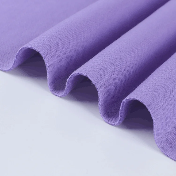 brushed CVC 60 cotton 40 polyester knit hoodies fleece french terry fleece fabric