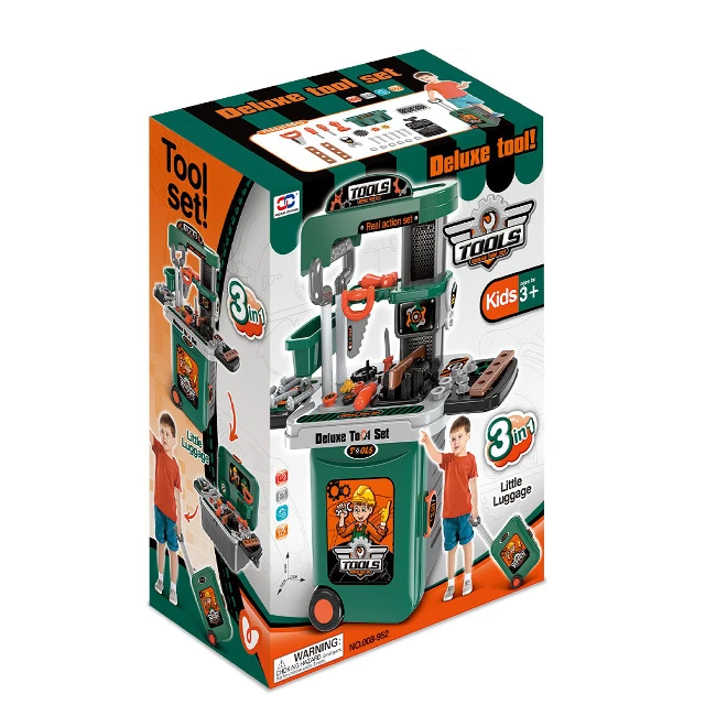  Комплект механических игрушек Hanye Deluxe 3 в 1 пластиковый детский набор инструментов для мальчиков