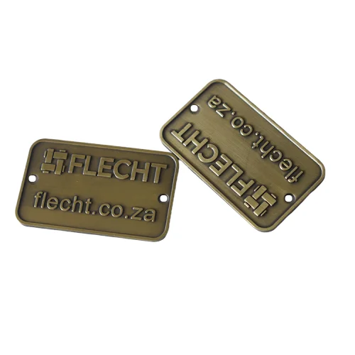 Metal Material And Tag Type Engraved Metal Labels For Furniture