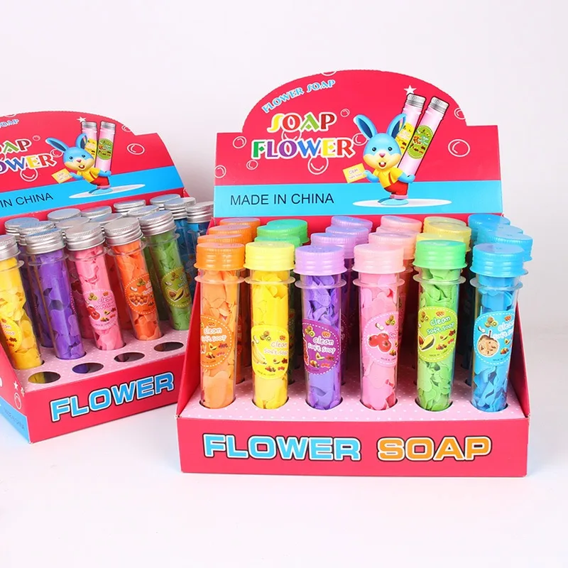 New design cartoon cute paper soap basic cleaning creative fragrance fruit series pattern paper soap for hand washing