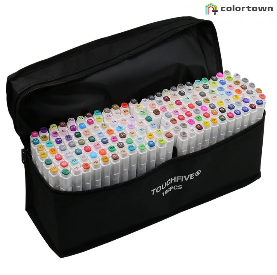 168 colors touch markers set professional alcohol permanent art markers China marker manufacturer wholesaler touchfive