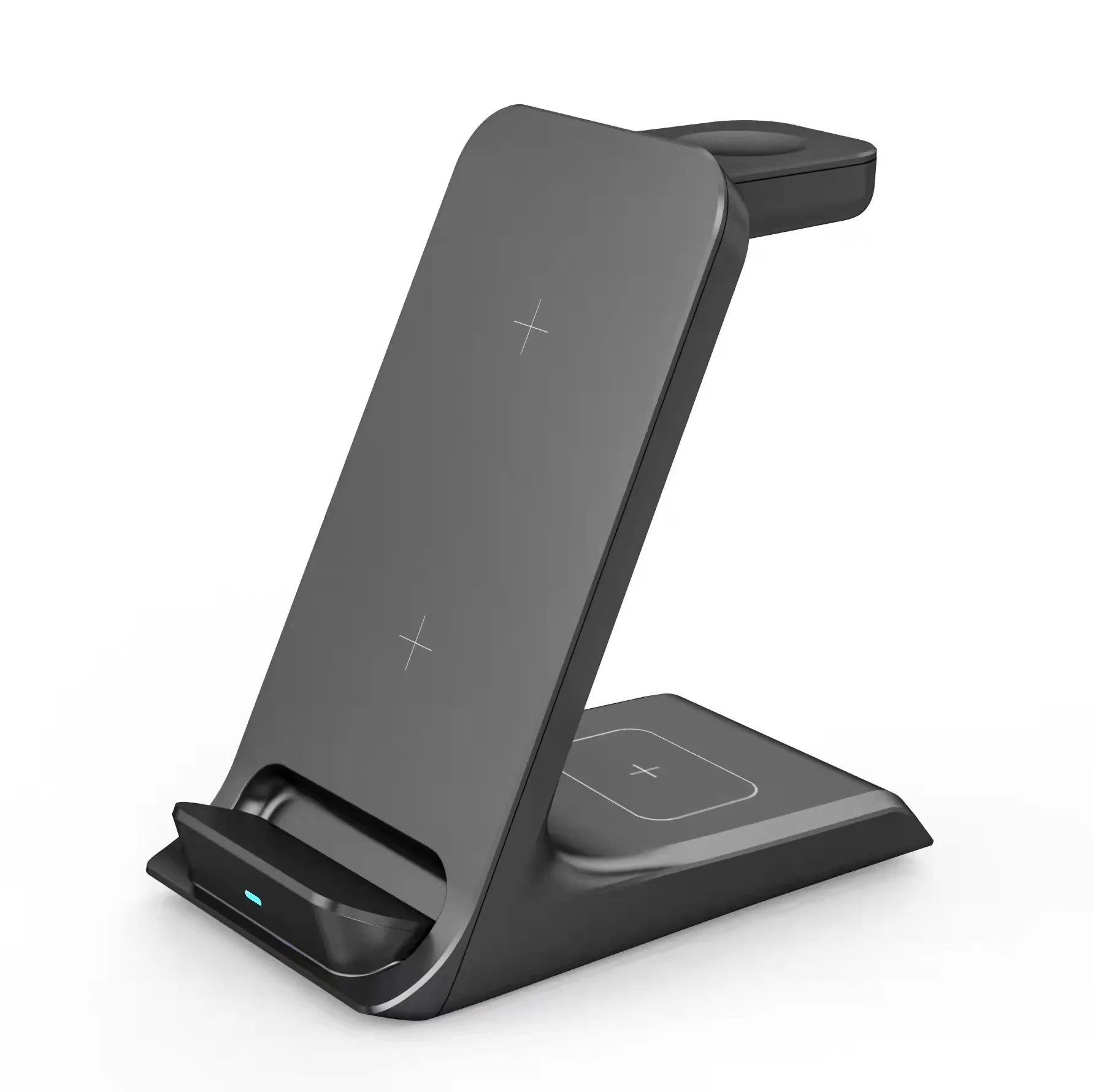 New Version Wireless Charger Stand 3 in 1 15W Wireless Charger for Mobile Phone 2.5W charger for watch 2W charging pad