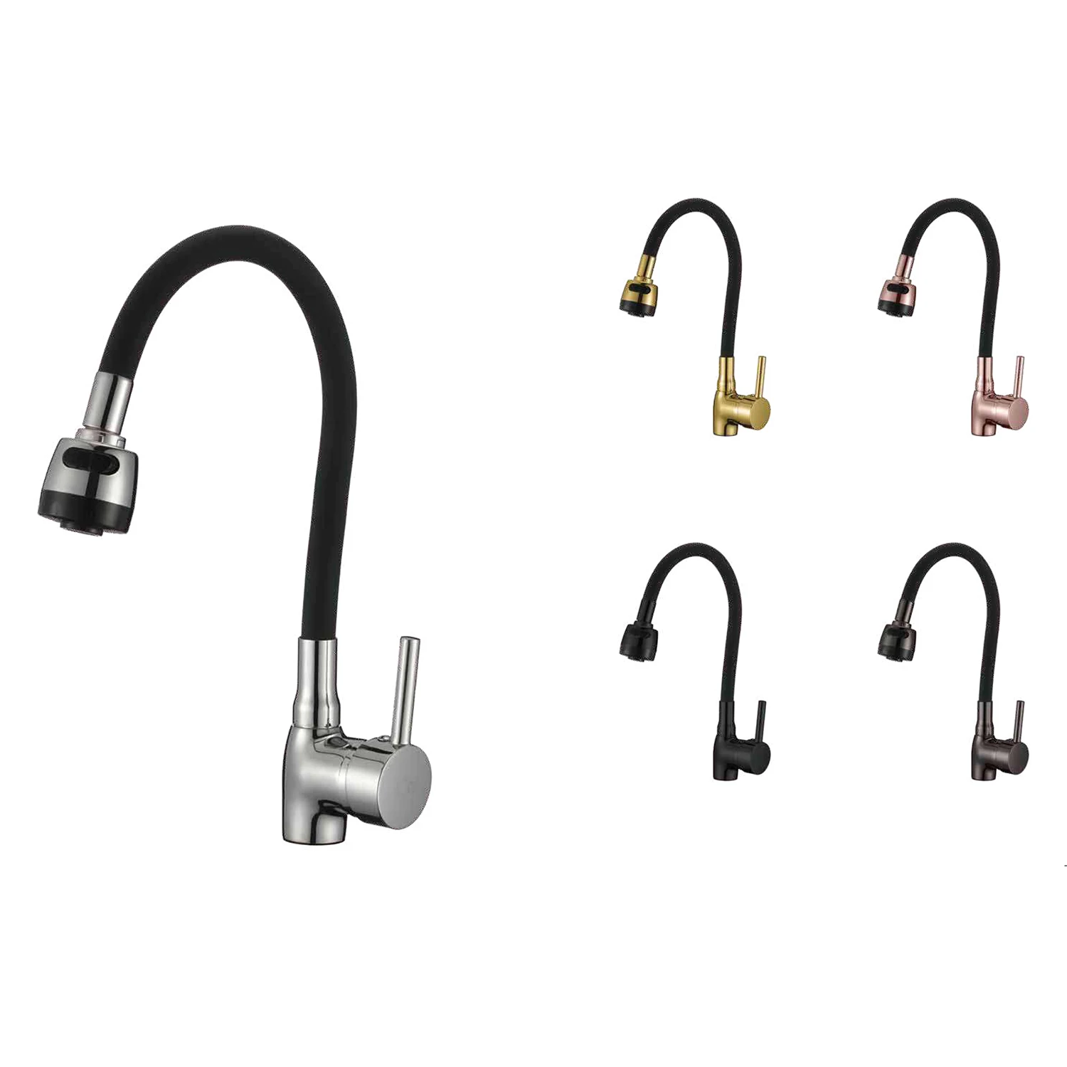 360 Degree Swivel Spout Pull Down Flexible Spray universal sink faucet Kitchen Taps Single Mixer Faucet